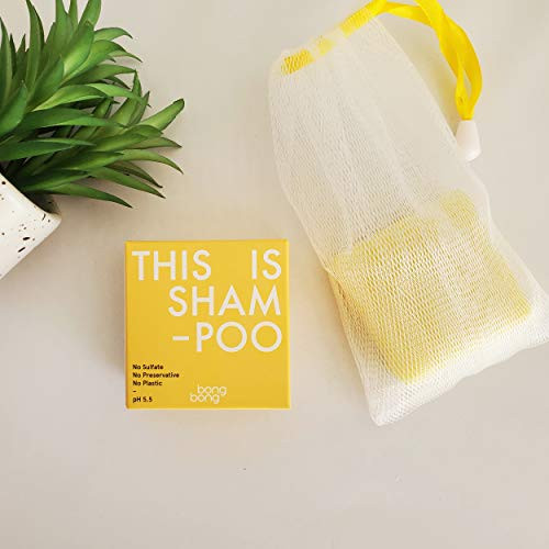 Solid Shampoo Bar Waste Free Shampoo Soap Bar Safe for Kids with Natural Ingredients Sulfate-Free Cruelty-Free Includes Shampoo Bar Container All Hair Types 3_5oz Shampoo Only