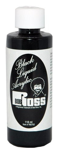 Bob Ross R6752 ACYRLIC BLK 118ML 118-Ml Black
