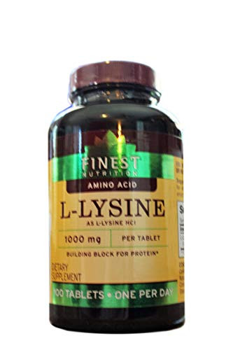 Finest Nutrition L-Lysine 1000mg Tablet 100 ea