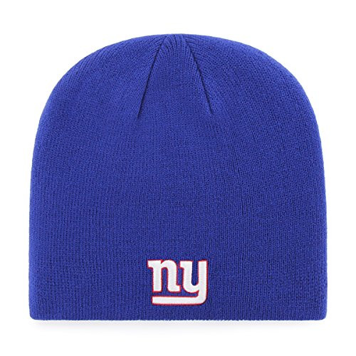 OTS NFL New York Giants Mens Beanie Knit Cap Team Color One Size OTS NFL New York Giants Mens Beanie Knit Cap Team Color One Size
