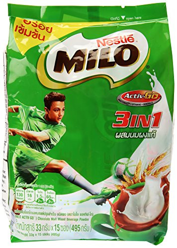 Milo Chocolate Malt Flavoured Mixed Beverage Activ B 3in1 35g_Pack 15