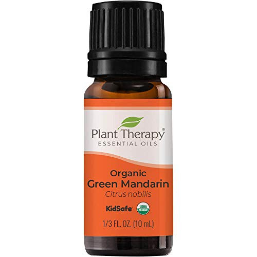 Plant Therapy Organic Green Mandarin Essential Oil 10 mL 13 oz 100 Pure Undiluted Therapeutic Grade