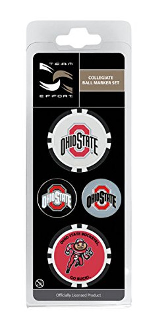 Team Effort Ohio State Buckeyes Ball Marker Set Team Effort Ohio State Buckeyes Ball Marker Set