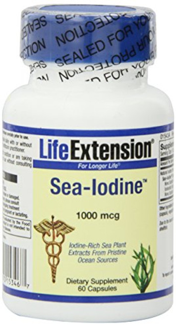 Life Extension Sea Iodine 1000 Mcg Veg Cap 60-Count Life Extension Sea Iodine 1000 Mcg Veg Cap 60-Count