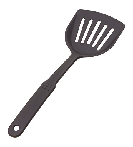 Crestware NY1 Nylon Slotted Scoop Turner, 12", Silver