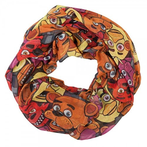 Five Nights at Freddys Toss Heads Infinity Viscose Scarf