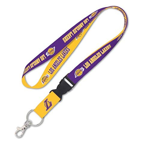 NBA Los Angeles LA Lakers One Inch Lanyard with Detachable Buckle