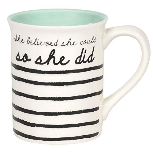 Enesco Our Name is Mud Get It Girl She Believed Coffee Mug 16 Ounce Multicolor