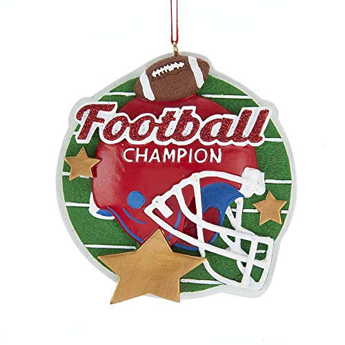 Kurt Adler Football Ornament for Personalization