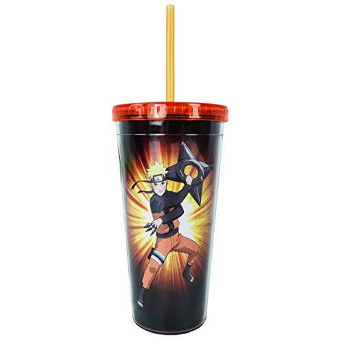 Naruto Shippuden Naruto Uzumaki Shurikenjutsu Anime Tumbler Travel Straw Cup
