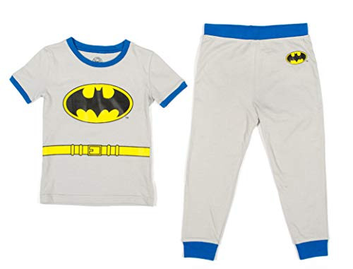 DC Comics Boys Batman Superhero Costume Cotton Pajama Set 10