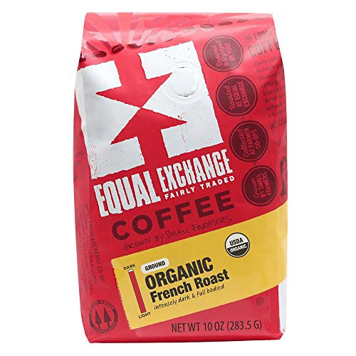 Equal Exchange Organic Ground Coffee, French Roast, 10-Ounce Bag