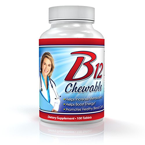 Vitamin B12 Chewable - 1000mcg Methylcobalamin Chewable Cherry Flavor - 100 Day Supply Vitamin B12 Chewable - 1000mcg Methylcobalamin Chewable Cherry Flavor - 100 Day Supply