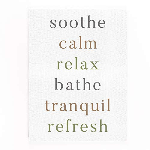 P_ Graham Dunn Soothe Calm Relax Refresh   Renew 15_75 x 12 Canvas Decorative Printed Art Sign