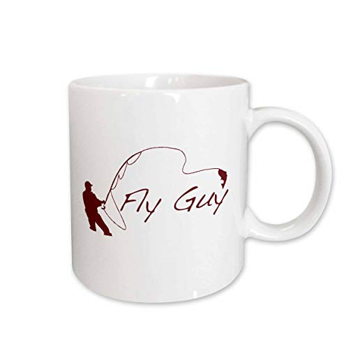 3dRose mug_157373_1 Fly Guy Ceramic Mug, 11-Ounce