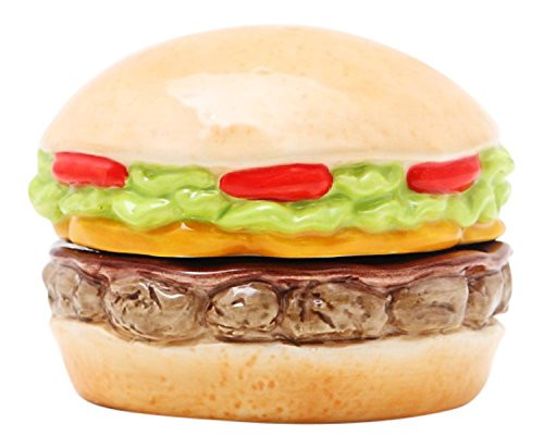 Stacked Cheeseburger in Paradise Burger Magnetic Salt   Pepper Shaker Set SP