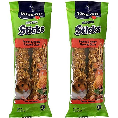 Vitakraft Hamster Whole Grains Peanut and Honey Glazed Treat Sticks and 4 Pack 6 Ounce Vitakraft Hamster Whole Grains Peanut and Honey Glazed Treat Sticks and 4 Pack 6 Ounce