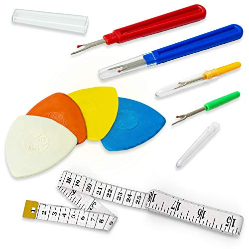 Seam Ripper Set for Sewing Thread Removal  Sewing Supplies with Sharp Ripper Tailors Chalk and Measuring Tape  Sewing Tools for Tailors