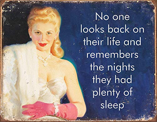 Desperate Enterprises Plenty of Sleep Tin Sign 16 W x 12_5 H Desperate Enterprises Plenty of Sleep Tin Sign 16 W x 12_5 H