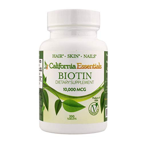 Biotin 10000mcg Hair Growth Vegetarian Vitamins B7 Supports Healthy Hair Skin and Nail Growth Dietary Supplement for Men Women of All Hair Types 200 Tablets Biotin 10000mcg Hair Growth Vegetarian Vitamins B7 Supports Healthy Hair Skin and Nail Growth Dietary Supplement for Men Women of All Hair Types 200 Tablets