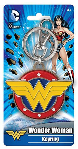 DC Comics Wonder Woman Colored Field Pewter Key Ring Action Figure