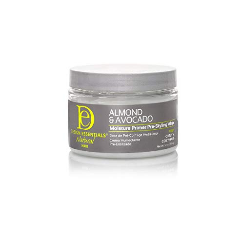 Design Essentials Natural Almond   Avocado Moisture Primer Pre - Styling Whip 12 Oz