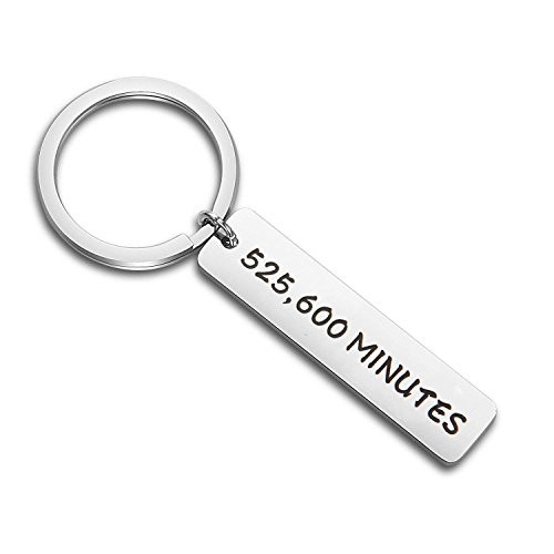 SEIRAA Rent Season of Love 525600 Minutes Cuff Bangle Inspired Bracelet Broadway Musical Jewelry Gift for Her 525600 Keychain SEIRAA Rent Season of Love 525600 Minutes Cuff Bangle Inspired Bracelet Broadway Musical Jewelry Gift for Her 525600 Keychain