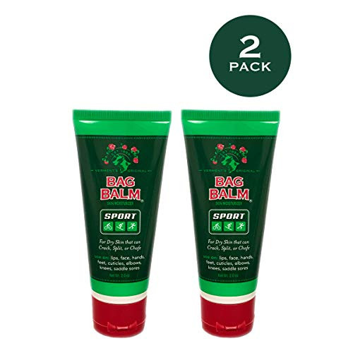 Vermonts Original Bag Balm - Daily Moisturizing  Hand   Body Lotion 2 Ounce Sport Tube 2 Pack