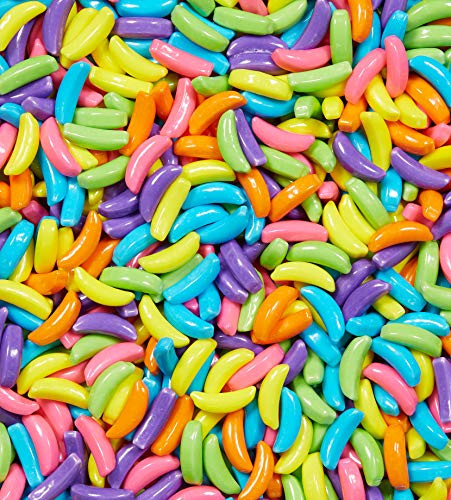 FirstChoiceCandy Silly Assorted Banana Heads Classic Hard Candy Rainbow colors 2 Pound