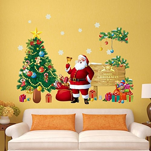 Santa Claus Christmas Tree Gifts Wall Decals Kid's Living Room Bedroom Shop Window Removable Wall Stickers Murals DIY Home Decorations Art Decor Merry Christmas Wall Stickers (Merry Christmas) Santa Claus Christmas Tree Gifts Wall Decals Kid's Living Room Bedroom Shop Window Removable Wall Stickers Murals DIY Home Decorations Art Decor Merry Christmas Wall Stickers (Merry Christmas)