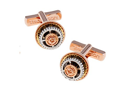 MRCUFF Gears Really Moves Steampunk Pair Cufflinks in a Presentation Gift Box   Polishing Cloth