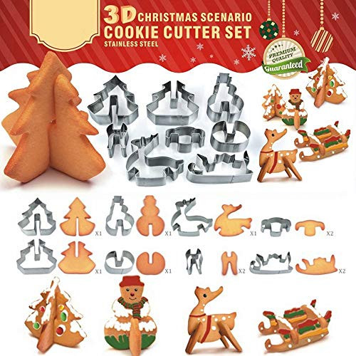 Christmas House Cookie Cutter Set Stainless Steel Cake Biscuit Cookie Cutter Mold DIY Baking Pastry Tool Bake Your Own Small Gingerbread House KitHaunted House 3D HOUSE
3D CHRISTMAS Christmas House Cookie Cutter Set Stainless Steel Cake Biscuit Cookie Cutter Mold DIY Baking Pastry Tool Bake Your Own Small Gingerbread House KitHaunted House 3D HOUSE
3D CHRISTMAS