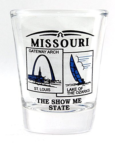 Missouri State Scenery Blue New Shot Glass