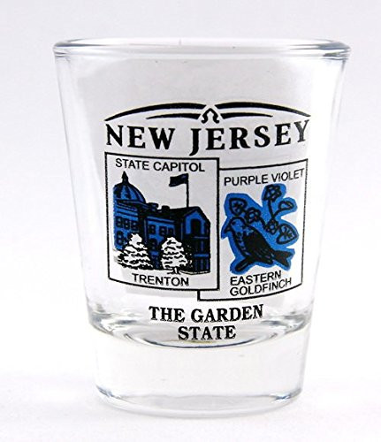 New Jersey State Scenery Blue New Shot Glass