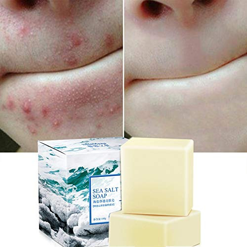Soap with Sea Salt Natural Goats Milk for Face Dry and Natural Oily Skin Remove Acne Anti-cellulite Soap 2PCS Soap with Sea Salt Natural Goats Milk for Face Dry and Natural Oily Skin Remove Acne Anti-cellulite Soap 2PCS