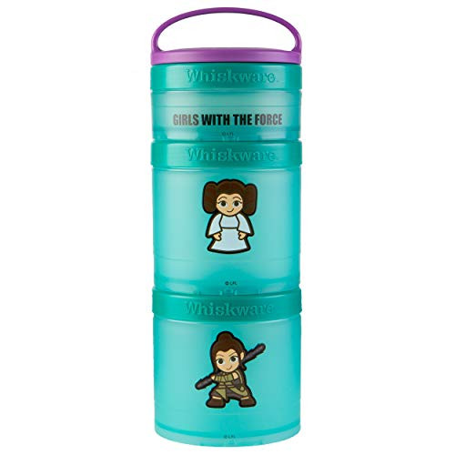 Whiskware Star Wars Stackable Storable Snack Pack 2 13 cups Leia   Rey