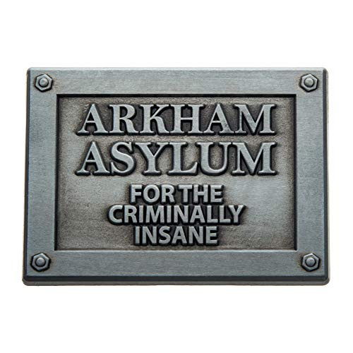 DC Comics Arkham Asylum for The Criminally Insane Plaque Pin