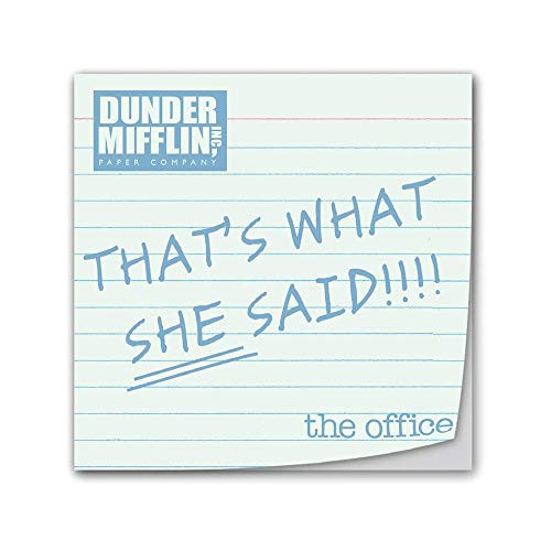 The Office -Thats What She Said Dunder Mifflin Sticky Notes by JustFunky The Office -Thats What She Said Dunder Mifflin Sticky Notes by JustFunky