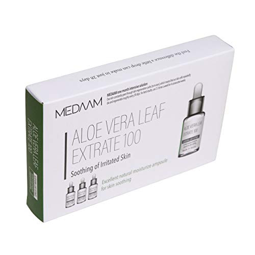 MEDAAM Aloevera Leaf Extract 100 Soothing Facial Moisturizer Ampoule  Excellent Natural Moisturize Ampoule for Skin Soothing Premium Quality Soothing Serum 10mlx3EA