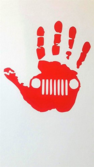 Jeep Wave Vinyl Decal Sticker|RED| Cars Trucks Vans SUV Jeeps Laptops Wall Art|5.5" X 5"|CGS527 Jeep Wave Vinyl Decal Sticker|RED| Cars Trucks Vans SUV Jeeps Laptops Wall Art|5.5" X 5"|CGS527