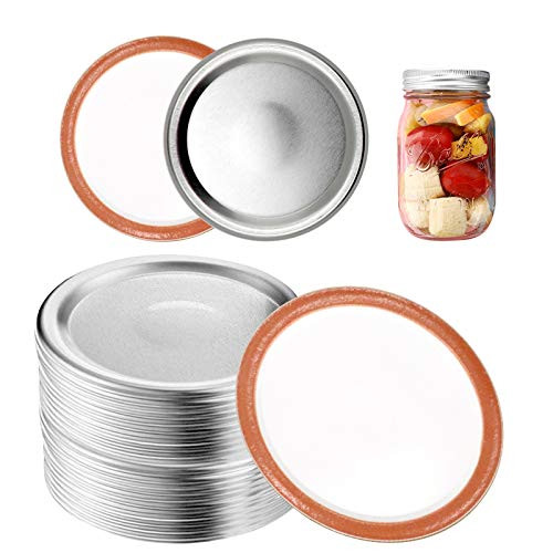 Canning Lids Wide Mouth Mason Jar Lids Split-type Lids Leak Proof And Secure Canning Jar Caps 86mm 24 Pcs