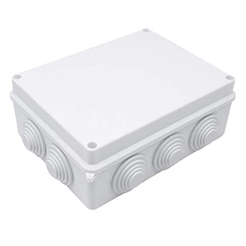 IP65 Waterproof Junction Box ABS Plastic Dustproof Universal Electrical Project DIY Case Enclosure 7_9 x 6_1 x 3_1 200 x 155x 80mm