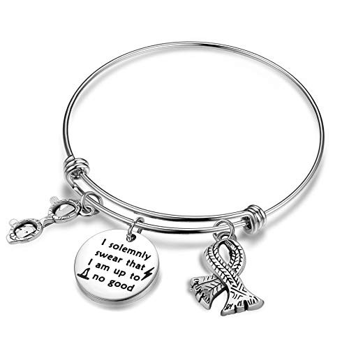 I Solemnly Swear I Am Up To No Good Bracelet Silver