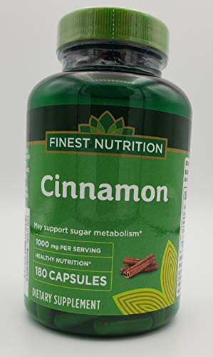 Finest Nutrition Cinnamon 1000mg 180 Capsules