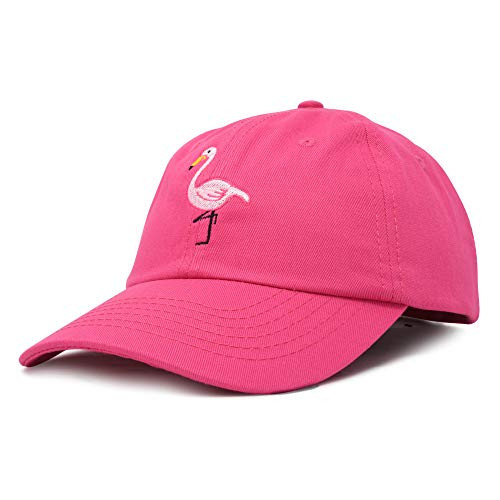 DALIX Flamingo Hat Womens Baseball Cap in Hot Pink