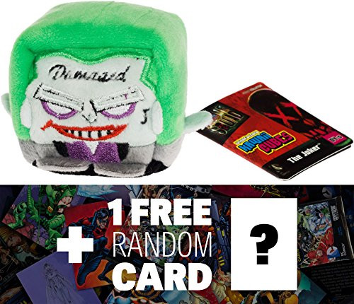 The Joker ~2 Kawaii Cube x Suicide Squad Mini-Plush  1 Free Official DC Trading Card Bundle