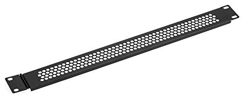 KENUCO Blank Rack Mount Panel Spacer with Venting for 19-Inch Server Network Rack Enclosure with Swing Out A-129-1U