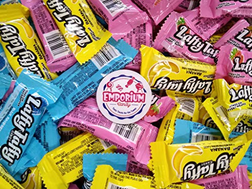 Laffy Taffy - Blue Raspberry Banana Strawberry - 1_5 lbs of Fresh Delicious Assorted Bulk Wrapped Candy with Refrigerator Magnet