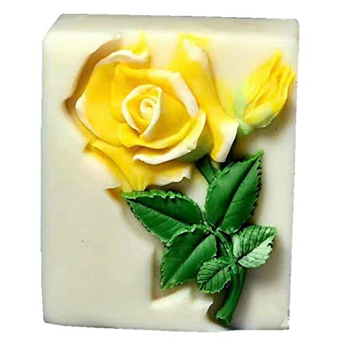 Great Mold Love Rose Mould 3D Rose Flower Soap Silicone Mold Art Silicone Soap Craft DIY Handmade Candle Molds Soap Mold for Handcrafted Soap Mkaing Resin Epoxy Moulds Newest 2020