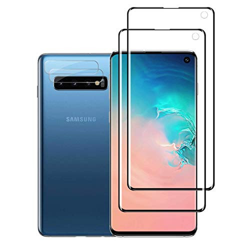 Galaxy S10 HD Clear Screen Protector  Camera Lens Protectors by YEYEBF 2  2 Pack in-Display FingerprintBubble-Free Full Coverage Screen Protector for Samsung Galaxy S10